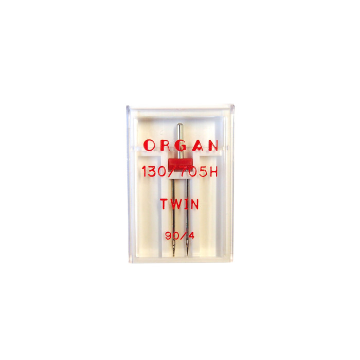 TWIN "130/705H" ORGAN NEEDLE #90/4.0 (PACK OF 1)