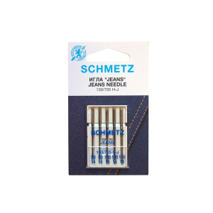 JEANS "130/705H-J" SCHMETZ NEEDLES (ASSORTED SIZES, PACK OF 5)
