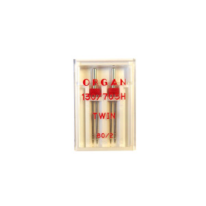 TWIN "130/705H" ORGAN NEEDLES #80/2.0 (PACK OF 2)