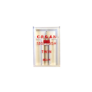 TWIN "130/705H" ORGAN NEEDLE #80/4.0 (PACK OF 1)